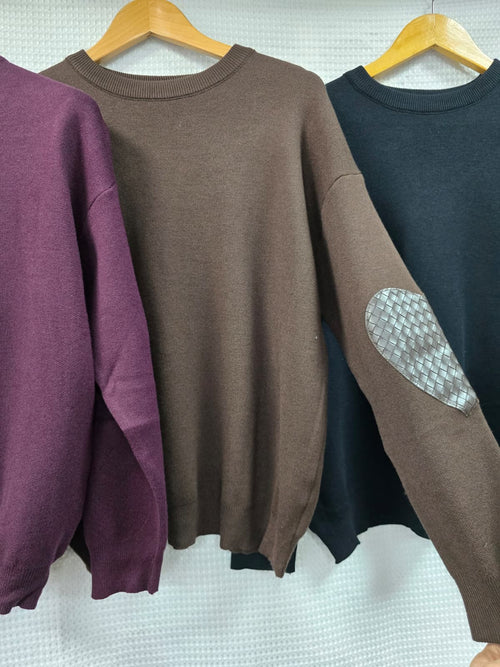 Heart Sleeve Cotton Knit Jumper