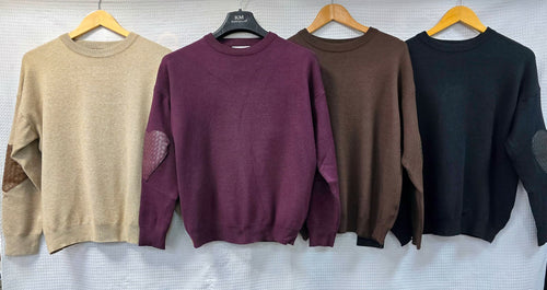 Heart Sleeve Cotton Knit Jumper