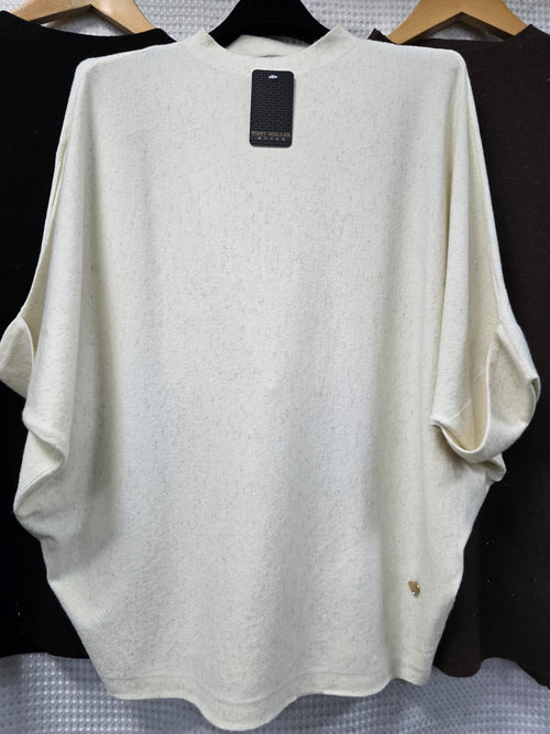 Sparkle Lurex Batwing Knit Jumper