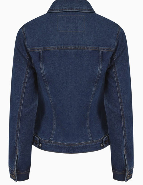 Kurt Muller Mid Denim Mesa Cotton Stretch Jacket