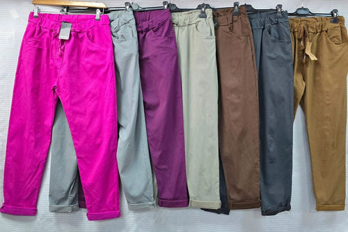 Plain Bi-Stretch Magic Trousers