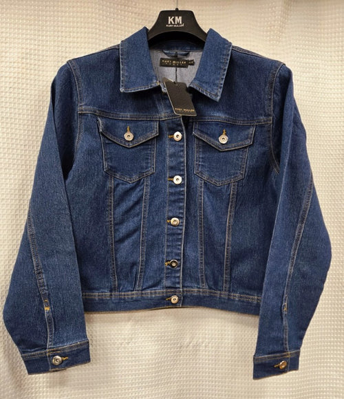 Kurt Muller Mid Denim Mesa Cotton Stretch Jacket