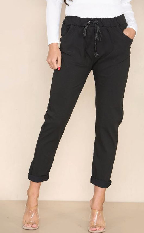 Plain Bi-Stretch Magic Trousers