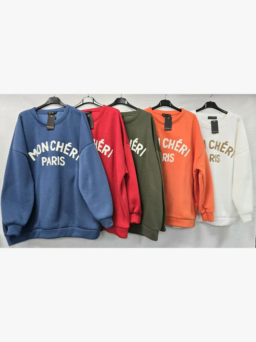 Mon Cheri Paris Cotton Sweat Top