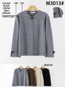 Crystal button Cardigan Soft Knit Cape