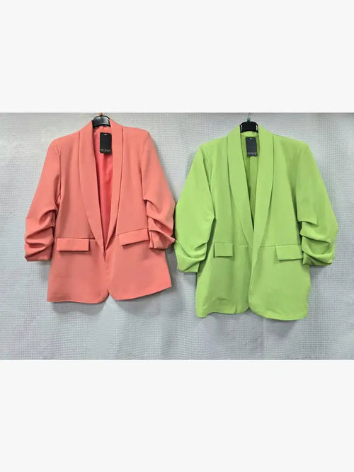 Oversized Rouched Sleeve Blazer