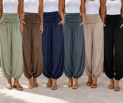 Wide Leg Harem Trousers