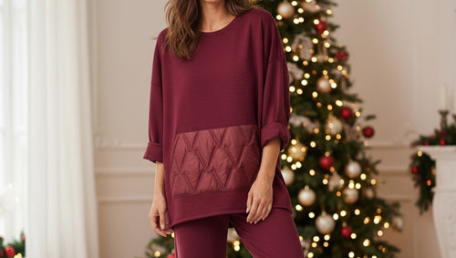 Nylon Patch Pocket Scuba Stretch Sweatshirt