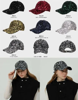 Sequined Baseball Cap Hat