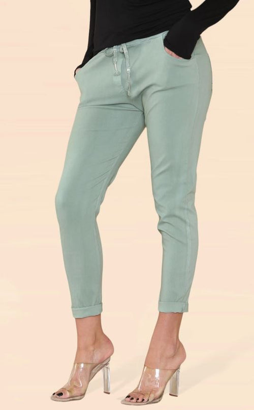 Plain Bi-Stretch Magic Trousers
