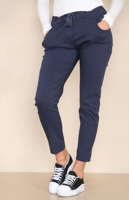 Plain Bi-Stretch Magic Trousers