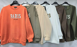 Paris Cotton Sweatshirt Top