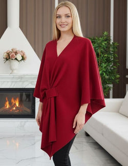 Knot Wrap Cape Poncho Style