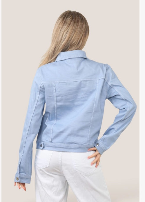 (Any size, any quantity) Kurt Muller Sky Blue Washed Denim Cotton Stretch Jacket