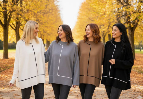 Taped Hem Trim Box Knit Jumper